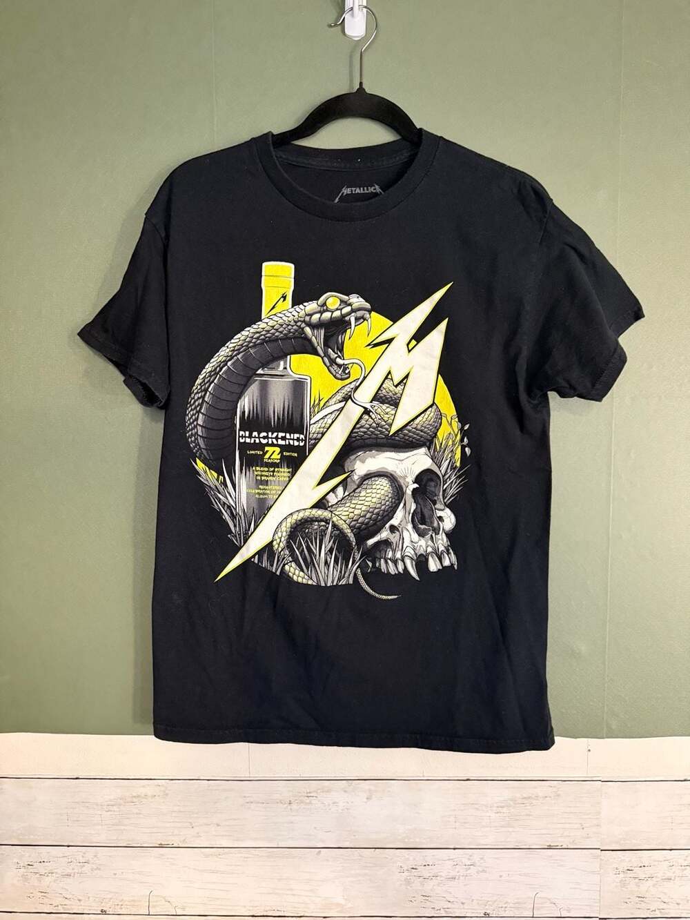 Metallica Blackened M72 North American Tour 2024 Concert T-Mens Medium Black
